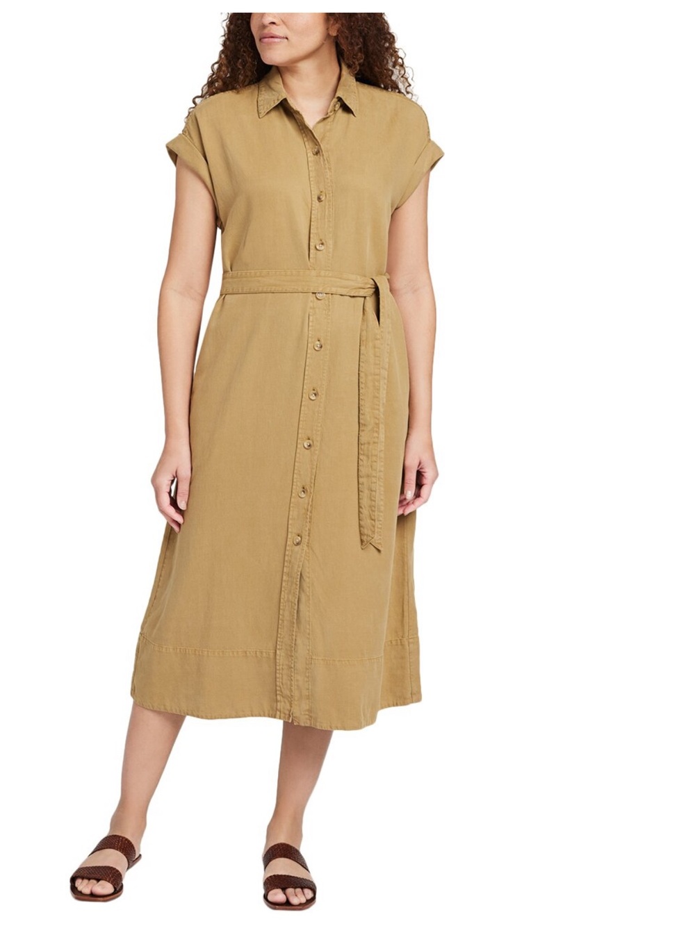 Faherty Arlie Linen-Blend Shirtdress